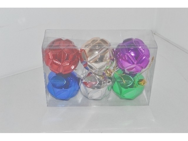 Набор цветных шаров 6 шт  / 6 см. LRE6006-124